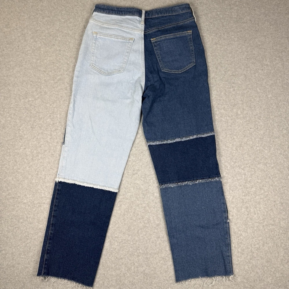 Hollister Jeans Womens 5R 27x27 Blue Ultra High Rise Vintage Straight Patchwork - Picture 2 of 7